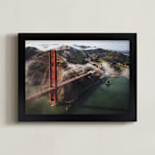 "Come Fly With Me" - Art Print in Golden Gate Orange by Melissa Walls - Framed