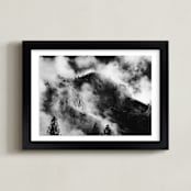 "Clouds/Yosemite" - Art Print in Black and white by Elise Akerson - Framed