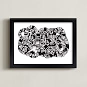 "Sandworm 2" - Art Print in Black by Jaime Derringer - Framed