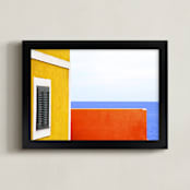 "Lonely horizons looking for summer" - Art Print in Sunglow by Massimiliano Massimo Borelli - Framed