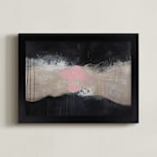 "Cosmic Intervention" - Art Print in Black by Bethany Mabee - Framed