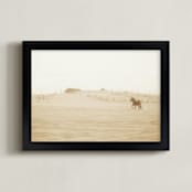 "Wild and Free" - Art Print in Dusty Road by Robin Ott - Framed