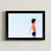 "Sdot Yam beach" - Art Print in Light Blue by Tal Paz-Fridman - Framed