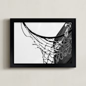 "Hoop Dreamin'" - Art Print in Analog by Jennifer Mckinnon Richman - Framed