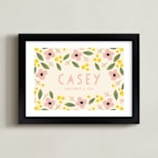 "Pink Lemonade" - Personalized Art Print in Lemonade by Haley McCoy - Framed