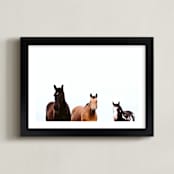 "The Three Amigos" - Art Print in Copper + Black by Amy Carroll - Framed