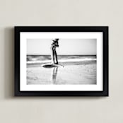 "Skimming through Summer" - Art Print in Black & White by Kate Dailey - Framed