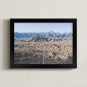 "Road To The Unknown" - Art Print in Sky Blue by Christian Florin - Framed