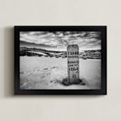 "R.I.P. Frank" - Art Print in Black and White by Mark Kirby - Framed