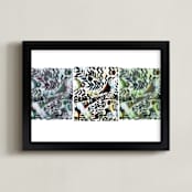 "Bird Song" - Art Print in Blue Bird by A MAZ Design - Framed