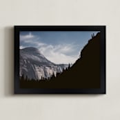 "Just Around The Corner" - Art Print in Morning Blue by Christian Florin - Framed