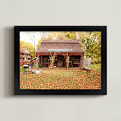 "Country Things" - Art Print in Country Red by Monica Cheng - Framed
