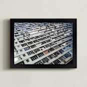 "A Slight Breeze" - Art Print in Urban Grey by Marco Augusto Ferreira - Framed