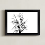 "Fly Free" - Art Print in Black and White by Leslie Le Coq - Framed