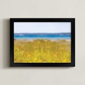 "Freshwater One" - Art Print in Goldenrod by Sarah Finkel - Framed