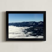 "White Mountains" - Art Print in SKY Blue by Jeff Vilkin - Framed