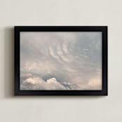"Keep an Eye on the Sky" - Art Print in Cloud white by Ardell McLennan - Framed