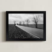 "Road To?" - Art Print in Black and White by Mark Kirby - Framed