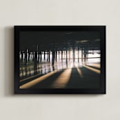 "Spread The Light" - Art Print in Light Brown by Christian Florin - Framed