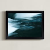"Dark & Stormy" - Art Print in Blue Storm by Melissa Anne McClain - Framed