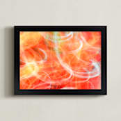 "Waltzing" - Art Print in red and white by NSMARK - Framed