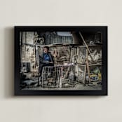 "Persian Bird breeder" - Art Print in Earth by Arash Fattahi Acosta - Framed