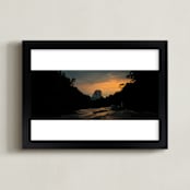 "Tepui Autana 002" - Art Print in Sunset Orange by Arash Fattahi Acosta - Framed