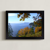 "Fall in the San Juans" - Art Print in sea water blue by Sea and Sky - Framed