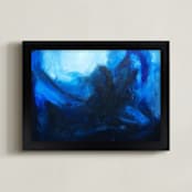 "Hypoxia" - Art Print in Ultramarine by Kimberli Smith - Framed