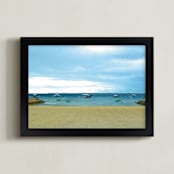 "beach1" - Art Print in blue by Ramoncita - aticnomar - Framed