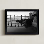 "La Jolla Beach Landscape 2" - Art Print in Black and White by aeryn donnelly design - Framed