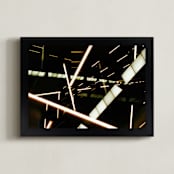 "Experiments with Film 011" - Art Print in Indigo blue and white by Arash Fattahi Acosta - Framed