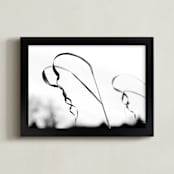 "Twisted Grass" - Art Print in black and white by Alexis Arnold - Framed