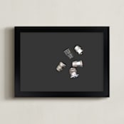 "Capped" - Art Print in Pewter by Jayna B - Framed