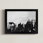 "Sketch 05" - Art Print in Black & White by Sara Kraus - Framed