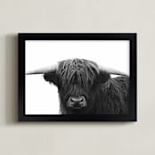 "Undaunted" - Art Print in Fearless Black and White by Leslie Le Coq - Framed