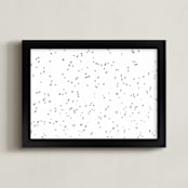 "Uccello" - Art Print in taking flight gray by Kristi Jackson - Framed