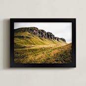 "iceland expanse no.01" - Art Print in Grass by Monica Gussow - Framed