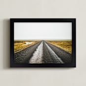 "road to nowhere" - Art Print in one color by Monica Gussow - Framed