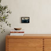 "Painted by Silent Rain" - Art Print in Sepia by Teng Wang - In a Room