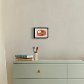 "Singing Cat" - Personalized Art Print in Sherbert by Alston Foster - In a Room