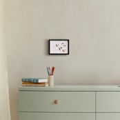 "Flyymingos" - Art Print in Blush by Anee Shah - In a Room