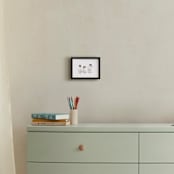 "Playful penguins" - Art Print in Grey by Lauren Rogoff - In a Room