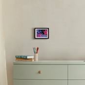 "Enormous elephants" - Art Print in Magenta by Rafael Yaniger - In a Room