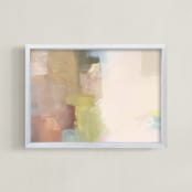 "A Walk In The Fields" - Art Print in Green Grass by AlisonJerry - Framed