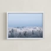 "Frosted Horizon" - Art Print in Natural Light by Three Wings North - Framed