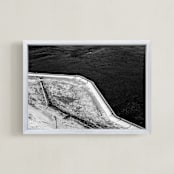 "Study of negative #2" - Art Print in pitch black by Van Tsao - Framed