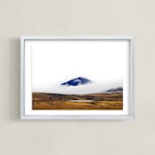 "Dressed in Blue" - Art Print in Blue by Tania Medeiros - Framed