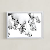 "Caked 2" - Art Print in Snowy Shades by Calais A Le Coq - Framed