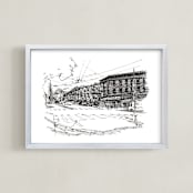 "North Beach 1" - Art Print in Black by IMG_101 - Framed